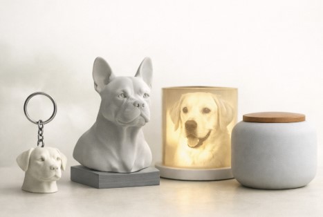 Catalogue MON CHIEN 3D – Porte-clés, bustes, lithophanies, urnes animales